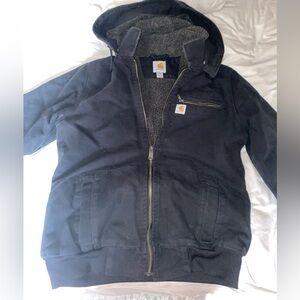 Carhartt Loose-Fit Washed Duck Sherpa-Lined Jacket for Ladies